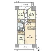 プラウド天王寺清水谷の間取り画像