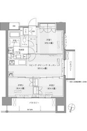 ヒューリックレジデンス千葉中央の間取り画像