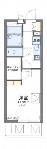 レオパレスオレンジFの間取り画像