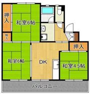 メモリープラザ中間Iの間取り画像