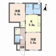 グランマスト論田 B棟の間取り画像
