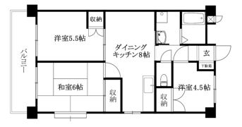 コーポラスSAYAの間取り画像