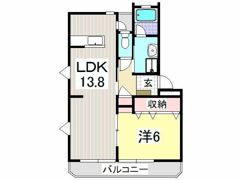 カクサン可美タウンBの間取り画像