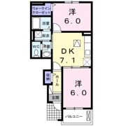 サニーコート明日香の間取り画像
