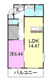 Chaleur(しゃろ～る）の間取り画像