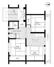 ビレッジハウス所沢2号棟の間取り画像