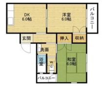 竹園コープの間取り画像