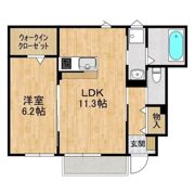 朝日レジデンス荒川本郷Aの間取り画像