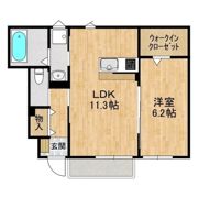 朝日レジデンス荒川本郷Aの間取り画像