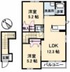 ラ パルテール旭川 参番館の間取り画像