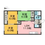 コスモビュー下三緒の間取り画像