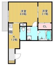 アースフィールドⅡの間取り画像