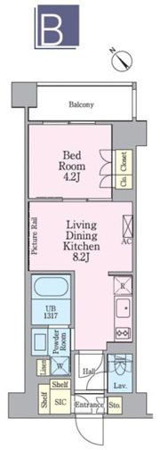 クレストコート渋谷笹塚の間取り画像
