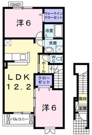 プラシード カーサ Ⅱの間取り画像