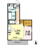 カンパーナ勝山の間取り画像