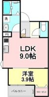 LECOCON江南Ⅱの間取り画像