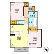 ワイ・ヴィクトワール Bの間取り画像