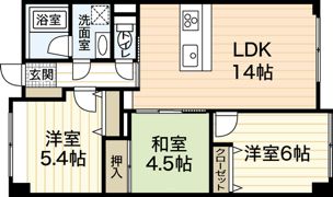 スカイアーク51五日市の間取り画像