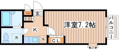 コーポマリーナの間取り画像