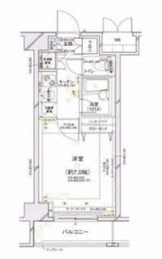 パレステュディオ銀座二丁目の間取り画像