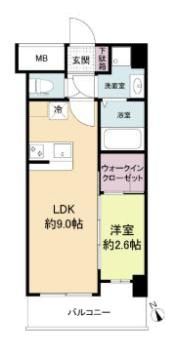 セレニテ兵庫エクラの間取り画像