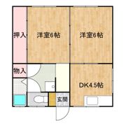 水呑向丘アパートの間取り画像