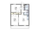 レオパレス鹿子木AREAⅠの間取り画像