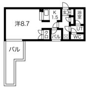 コーポYAHATAナンバ元町の間取り画像