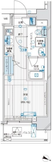 メインステージ白山Ⅱの間取り画像