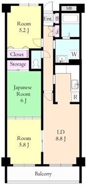 モーニングパーク朝霞の間取り画像