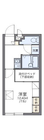 レオパレスパームサイドの間取り画像