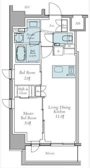 クレストコート東中野の間取り画像