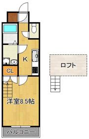 リファレンス門司駅前の間取り画像