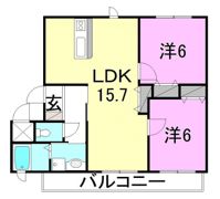 ブライム ブルームの間取り画像
