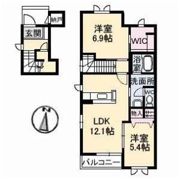 シャーメゾン神辺 A棟の間取り画像