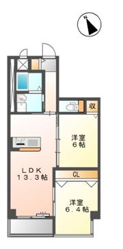 レスパス アグレアーブル（L’espace Agreable）の間取り画像