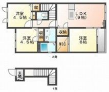 ラ・パルテール関 弐番館の間取り画像