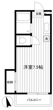 コーポコスモスの間取り画像