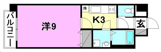 シャンティ道後今市の間取り画像