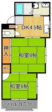 シャトレ緑ケ丘の間取り画像