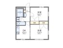 レオパレスフラワー開成の間取り画像