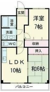 サンハイツ若草の間取り画像