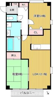 フォブール津森A棟の間取り画像