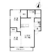 ベルグラース新保Hの間取り画像