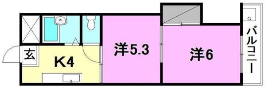 第7みのりハイツ愛光の間取り画像
