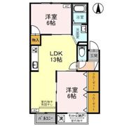 プレジールビューラ Aの間取り画像
