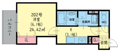 クリエオーレ小若江の間取り画像