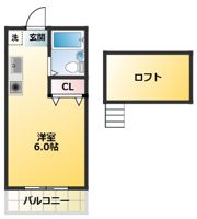 ハイツレインボーの間取り画像