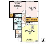 プレザント芳泉 B棟の間取り画像