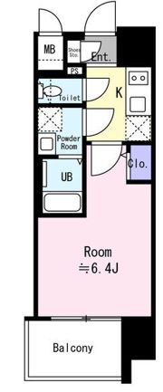 エスリード ザ・イーストレジデンス大阪城の間取り画像